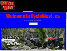 Tablet Screenshot of cyclewest.ca